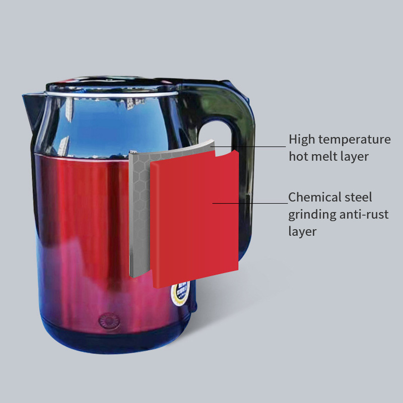 2.3L Double-Layer High-Power Kettle Insulation Stainless Steel Electric Kettle
