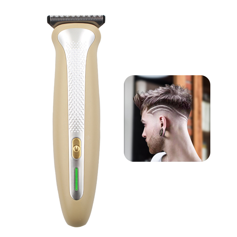 Custom Multifunctional Carved Hair Clipper Portable Gold Wireless Clippers