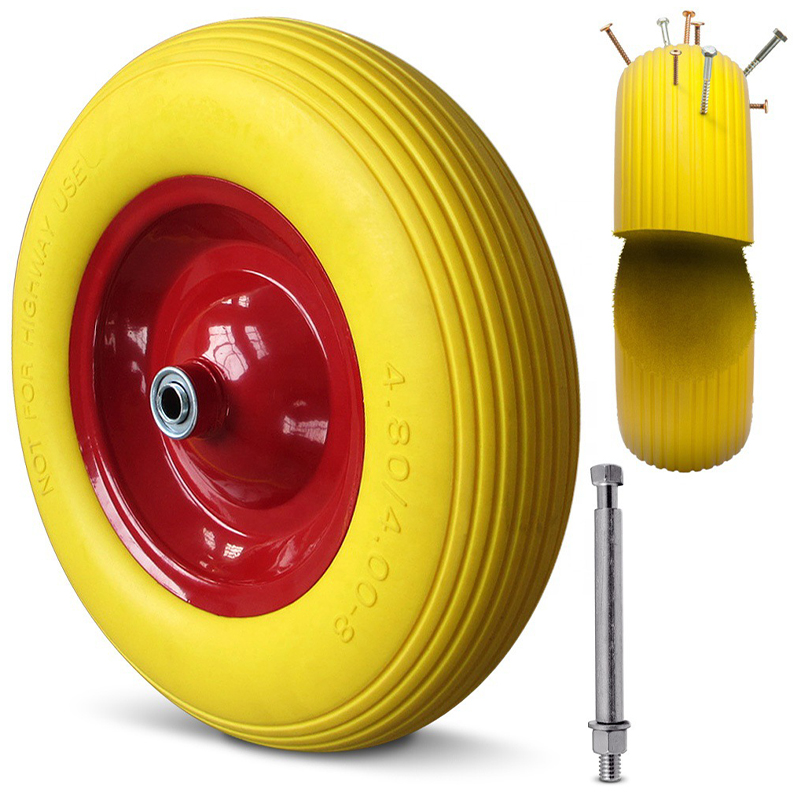 PU Foam Wheel Solid Wheelbarrow Tire for Hand Trolley