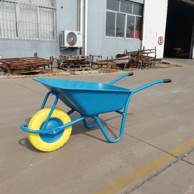 Galvanized 65L Wheel Barrow with 14*4 Solid Wheel for Construction