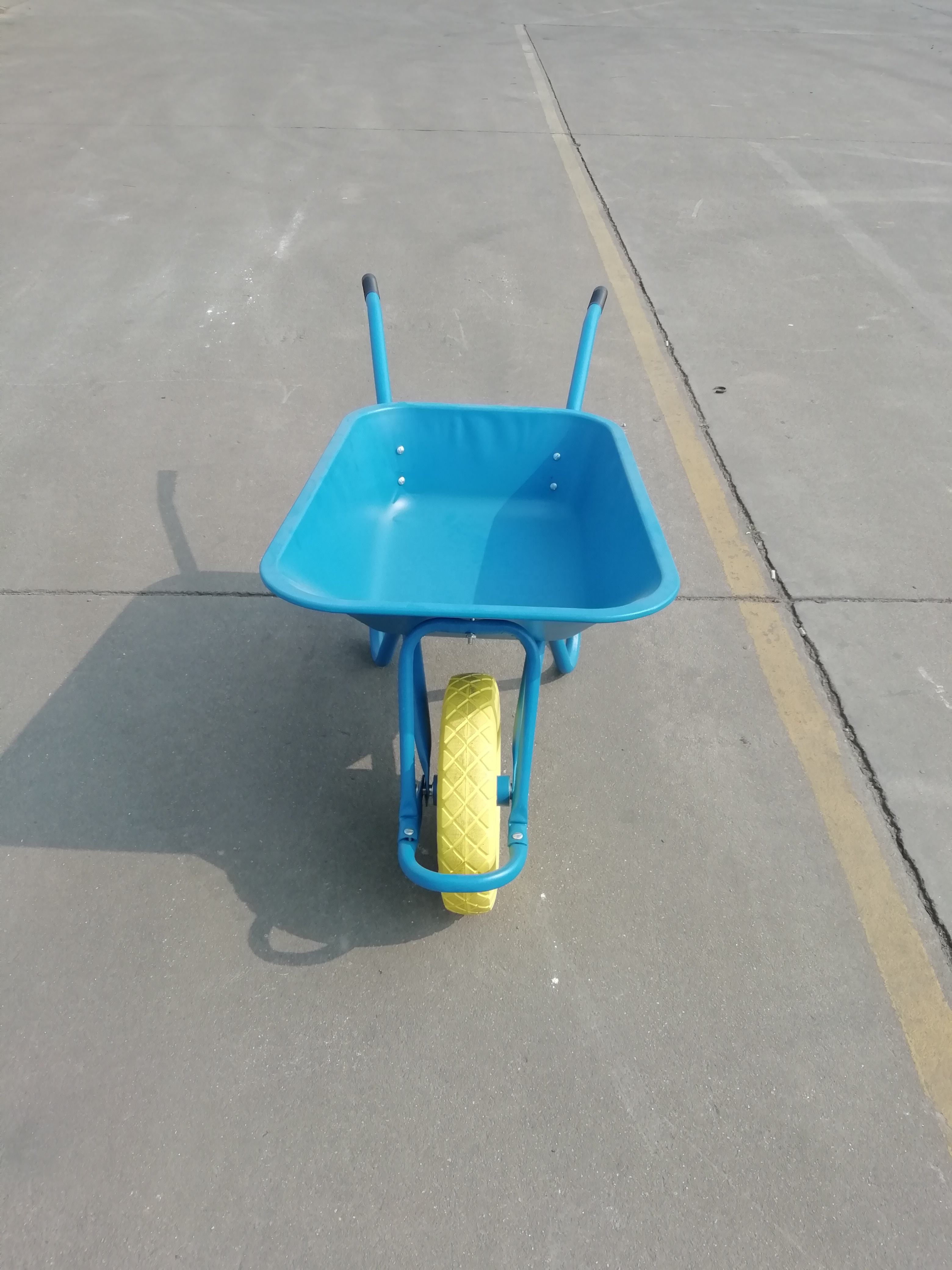 Galvanized 65L Wheel Barrow with 14*4 Solid Wheel for Construction