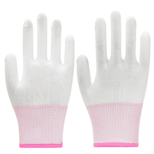 Thin nylon knitted gloves anti-static gloves dust-free gloves work gloves breathable soft elastic