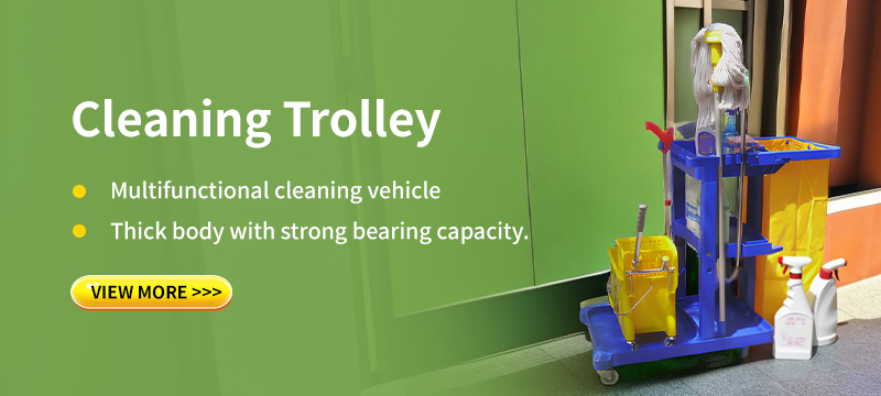 Hotel cleaning trolley
