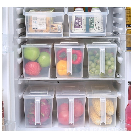 Kitchen Convenient Refrigerator Storage Box Stackable Plastic Storage Container