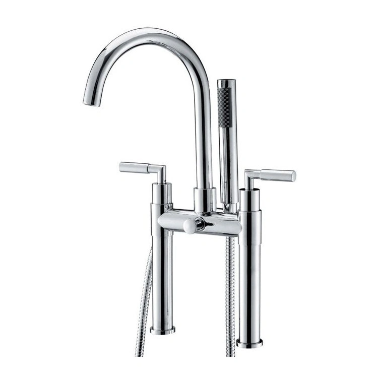 Double Shower Faucet Brass Shower Faucet Mixer Tap Column Set Kit Faucet