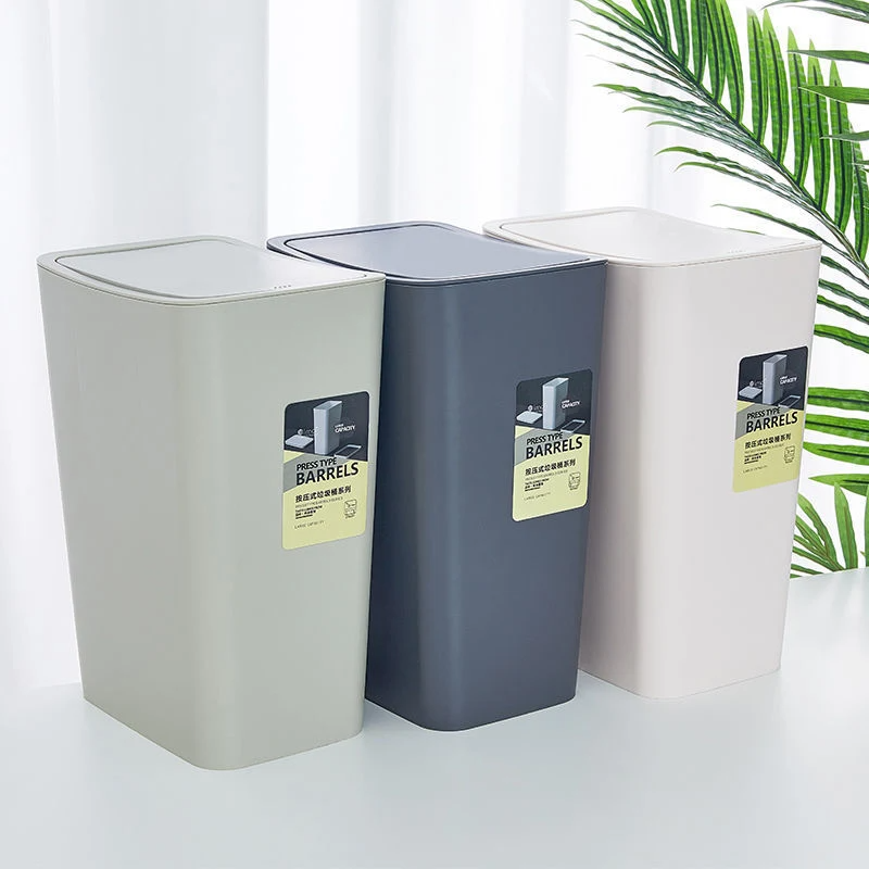 Classified Kitchen Bathroom Toilet Storage Narrow Type Trash Can Living Room Paper Basket Waste Bin with Lid