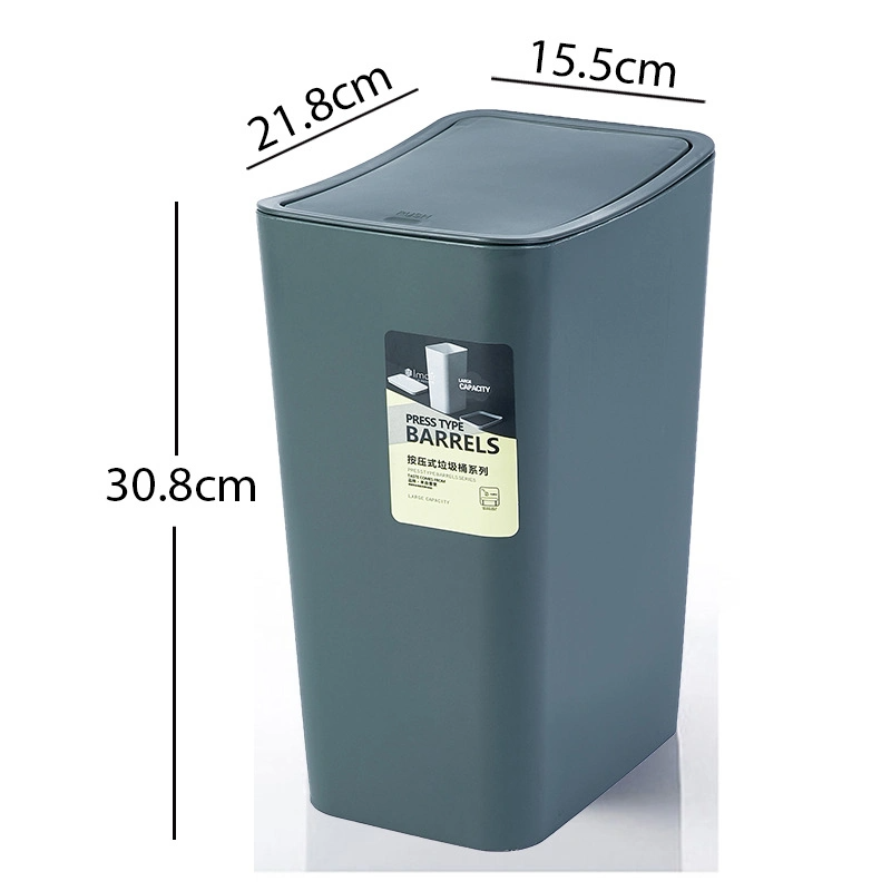 Classified Kitchen Bathroom Toilet Storage Narrow Type Trash Can Living Room Paper Basket Waste Bin with Lid