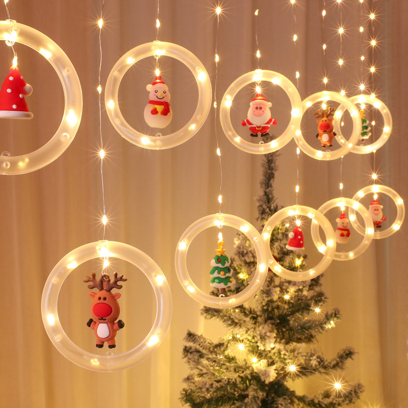 LED Light String Christmas Tree Pendant Room Atmosphere Light Copper Wire Light