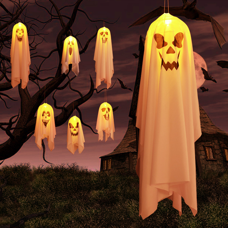 Ghost Lamp LED Lantern Horror Atmosphere Decorative Skull Lamp