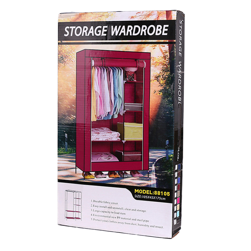 Non-woven Wardrobe Organizer Portable Storage Fabric Closet