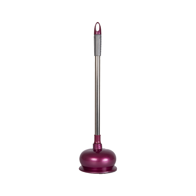 Bathroom Durable Toilet Plunger with Stainless Steel Long Handle