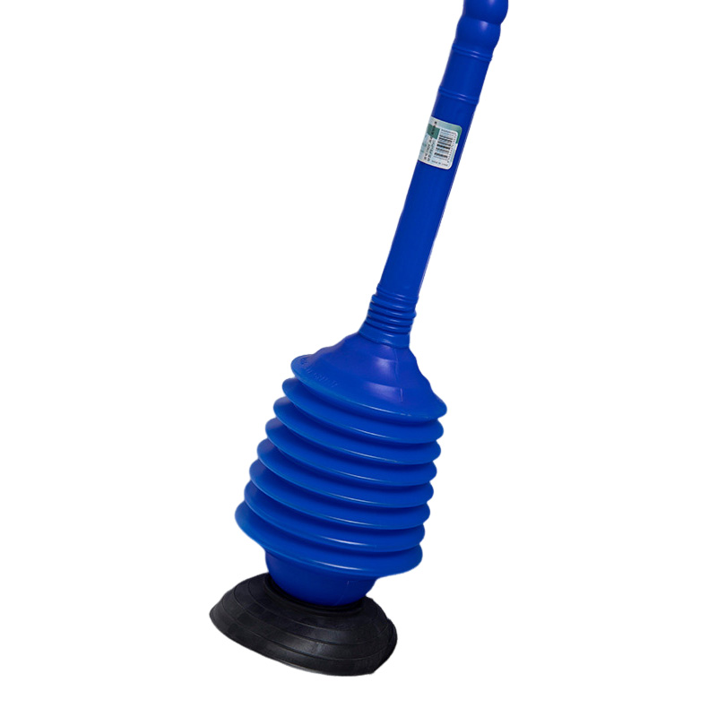 Toilet Plunger Fix Clogged Pressure Sucker with Long Plastic Handle