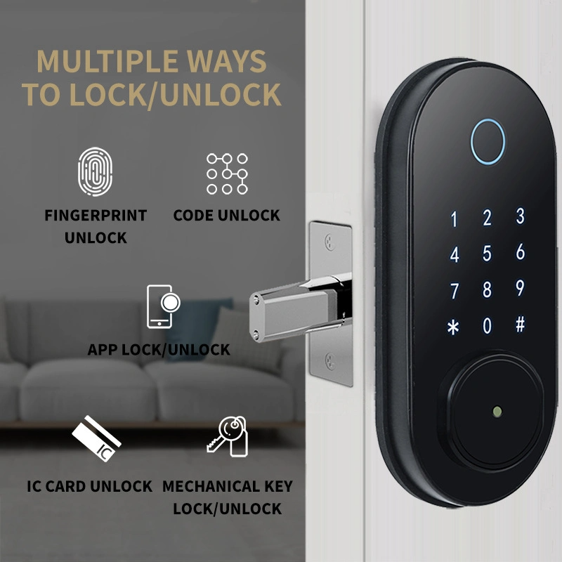 Smart Lock Door Waterproof Outdoor APP Control Biometric Smart Locks for Front Door