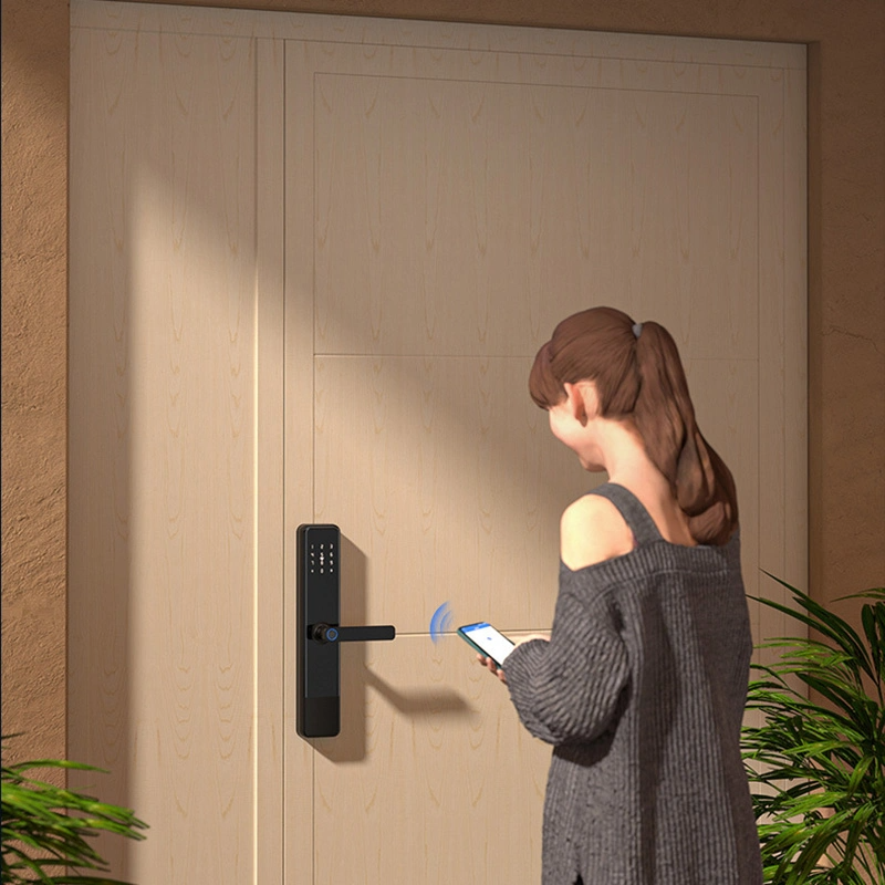 Safety Lock for Sliding Aluminum Door Electric Fingerprint Password Card Smart Lock