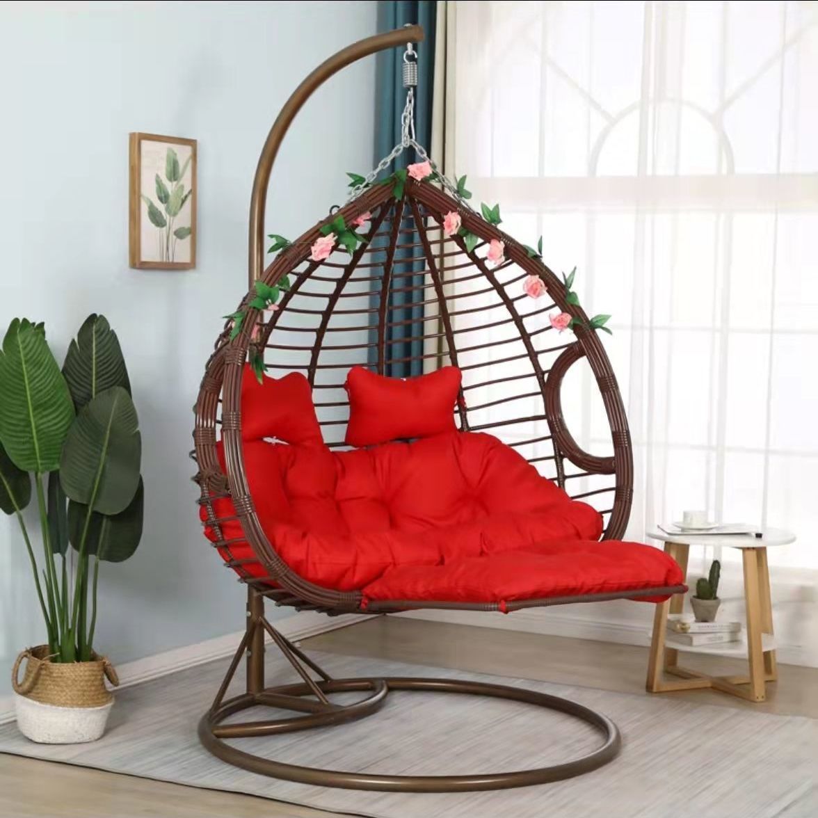 Indoor Outdoor Hammock Chair swing with Footrest