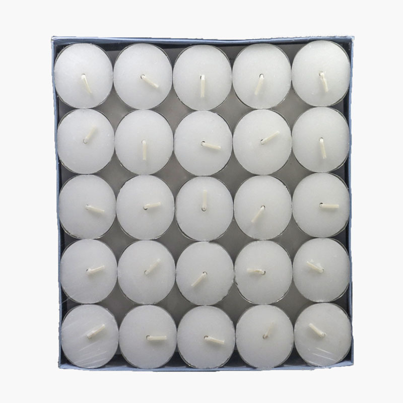 Suppliers Mini White Unscented Smokeless Long Burning Votive Tea Candles