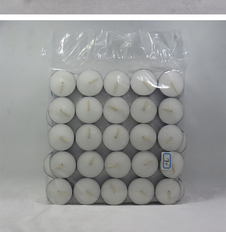 Christmas Small White Votive Unscented Scentless Long Lasting Burning Candles