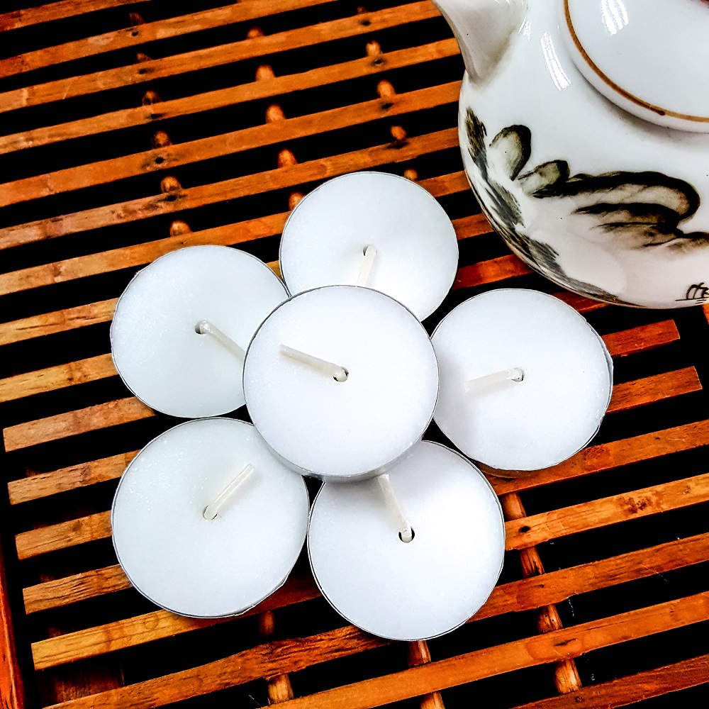Christmas Votive Tiny White Long Lasting Unscented Fall Tea Lights Candles