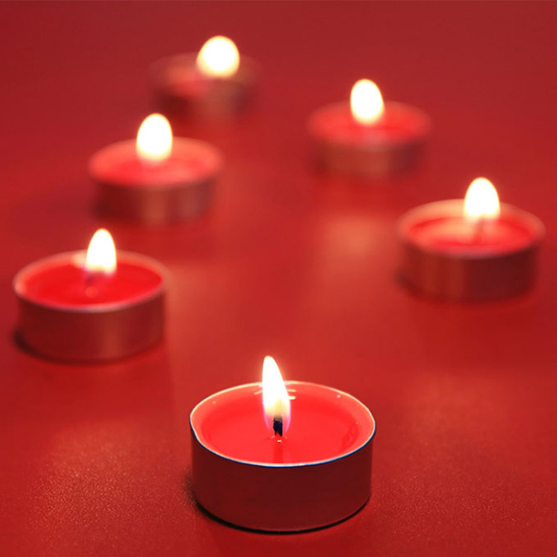 Mini Fall Multi Colored Flameless Votive Romantic Fall Scented Tea Lights Candles