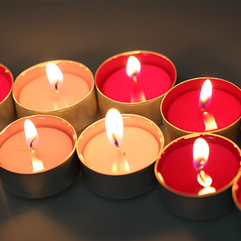 Small Round Unscented Votive Colorful Tealight Light Up Tea Lights Candles