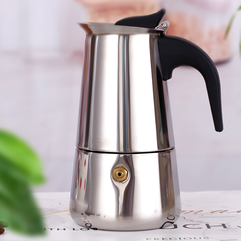 Wholesale Eco Friendly Kitchen Gadgets Mini Stainless Steel Stovetop Espresso Moka Pot Tea Coffee Maker Ketter