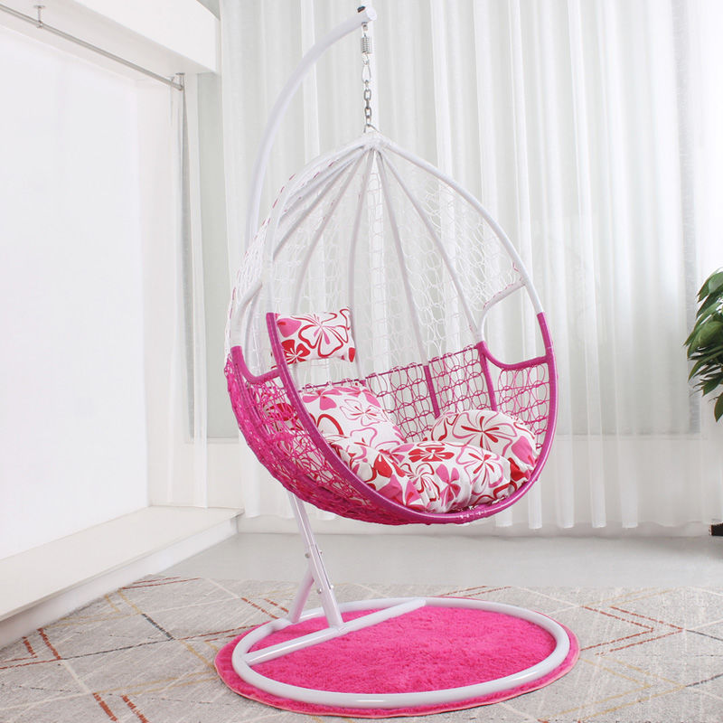 Outdoor Hanging Hammock Swing Patio Egg Chair With Stand For Outside