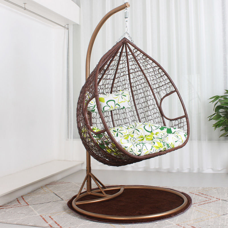 Indoor Outdoor Self Standing Double Cozy Egg Swing Hammock Chair For Bedroom