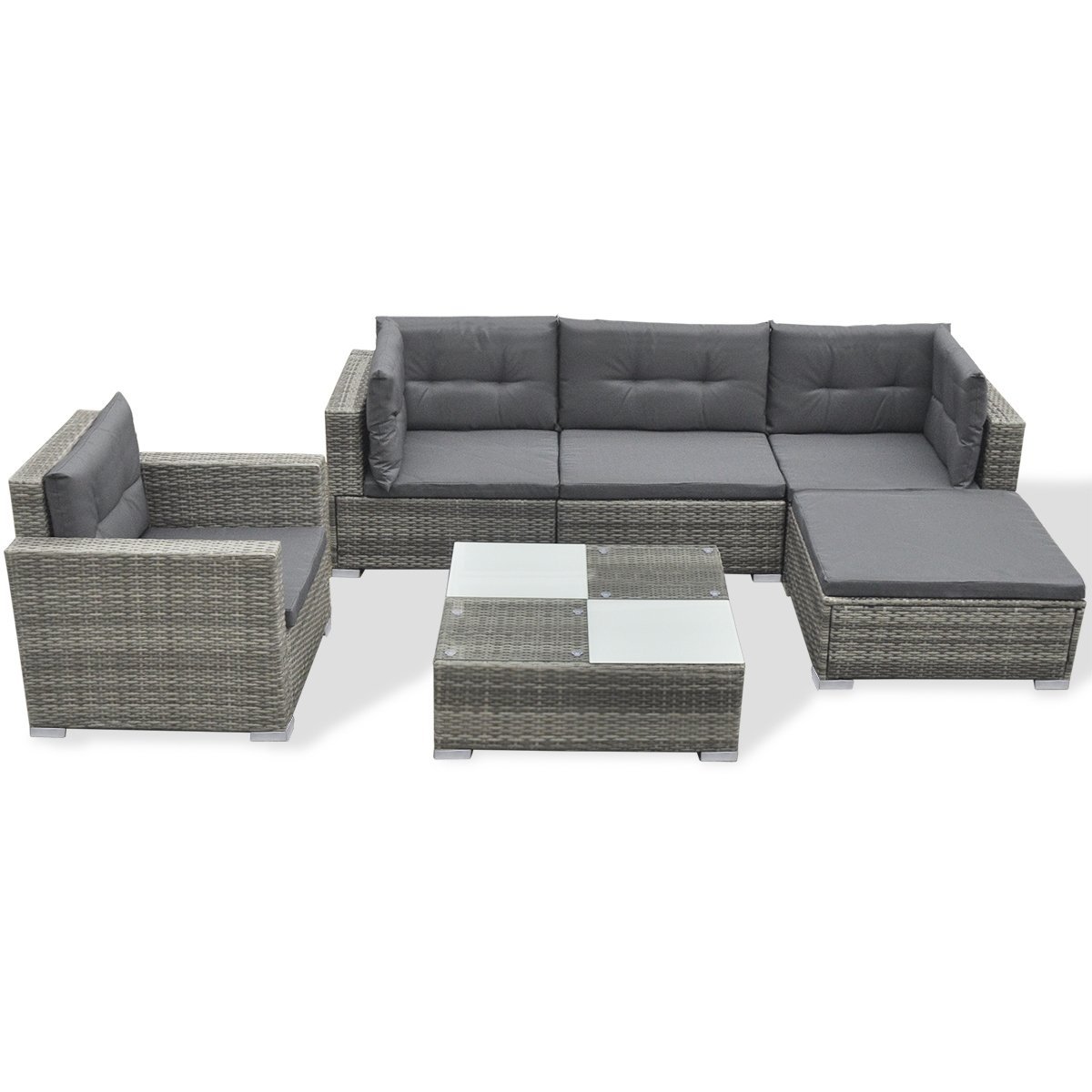 Outdoor Furniture Sectional Waterproof Garden Patio Sofa Sets Rattan Wicker Lounge For Outside