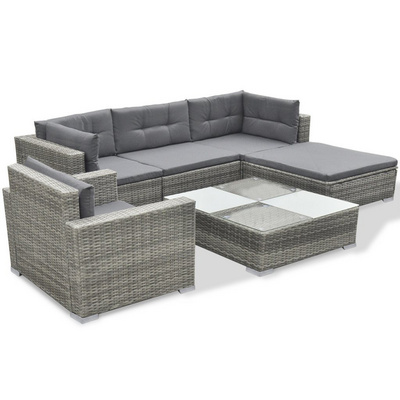 Outdoor Furniture Sectional Waterproof Garden Patio Sofa Sets Rattan Wicker Lounge For Outside