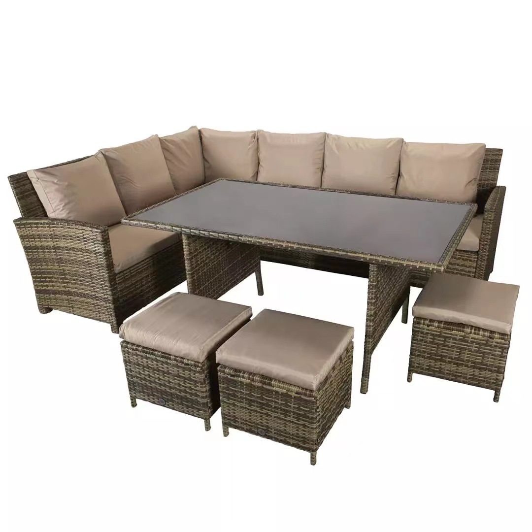 Outdoor Furniture Sectional Waterproof Garden Patio Sofa Sets Rattan Wicker Lounge For Outside