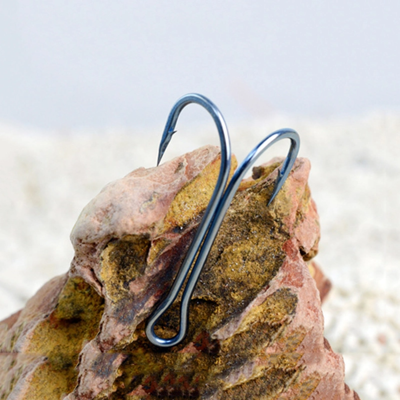 Metal Fishing Hook 60 Degree Double Hooks for Frog Lure