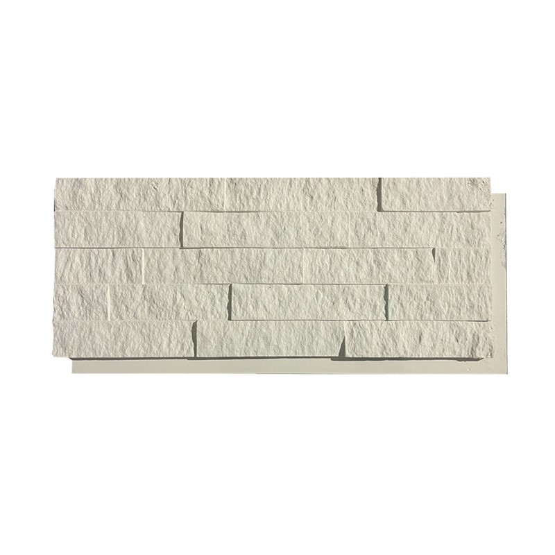Supplier Textured Decorative Diy Art Accent White Sound Proof Wall Pu Stone Panels