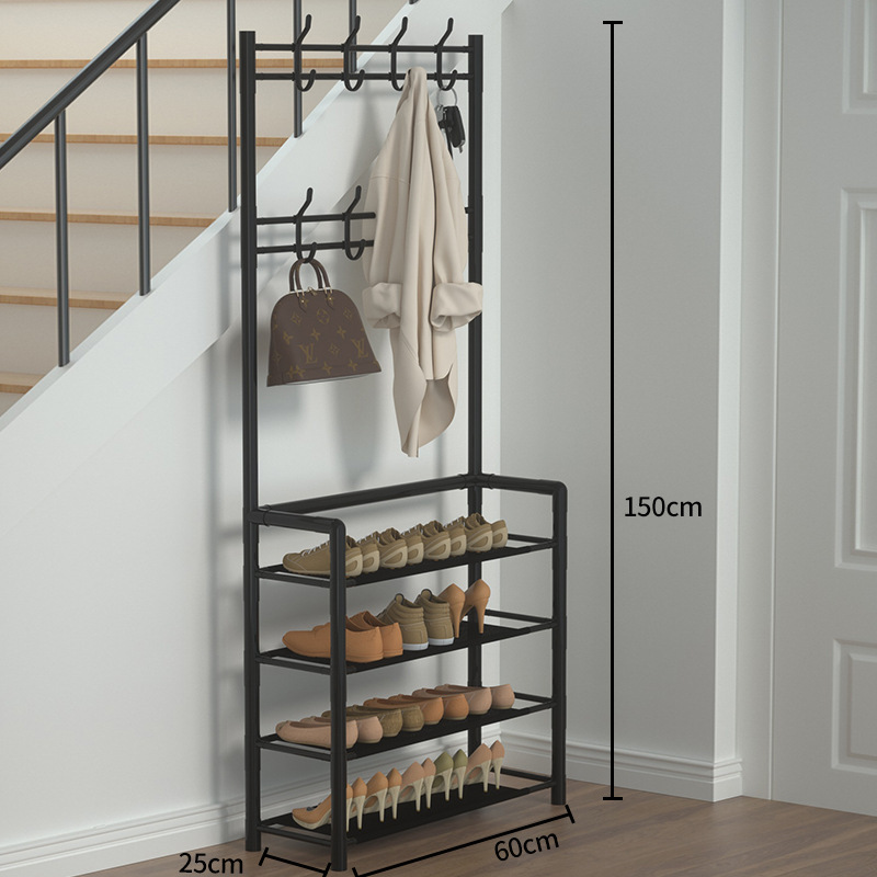 Home Storage Clothing Standing 3 Tier Metal Rack Sturdy Shelf With Wheels For Living Room