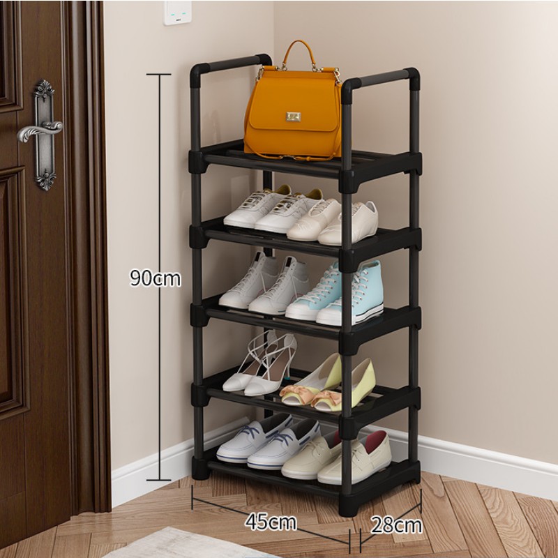 Small Spaces Narrow Tiered Hallway Shoe Rack Organizers And Storage For Entryway