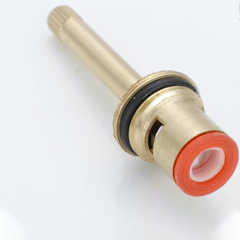 Hot Cold Water Tap Valve Disc Brass Thread Brass Ceramic Faucet Diverter Cartridge