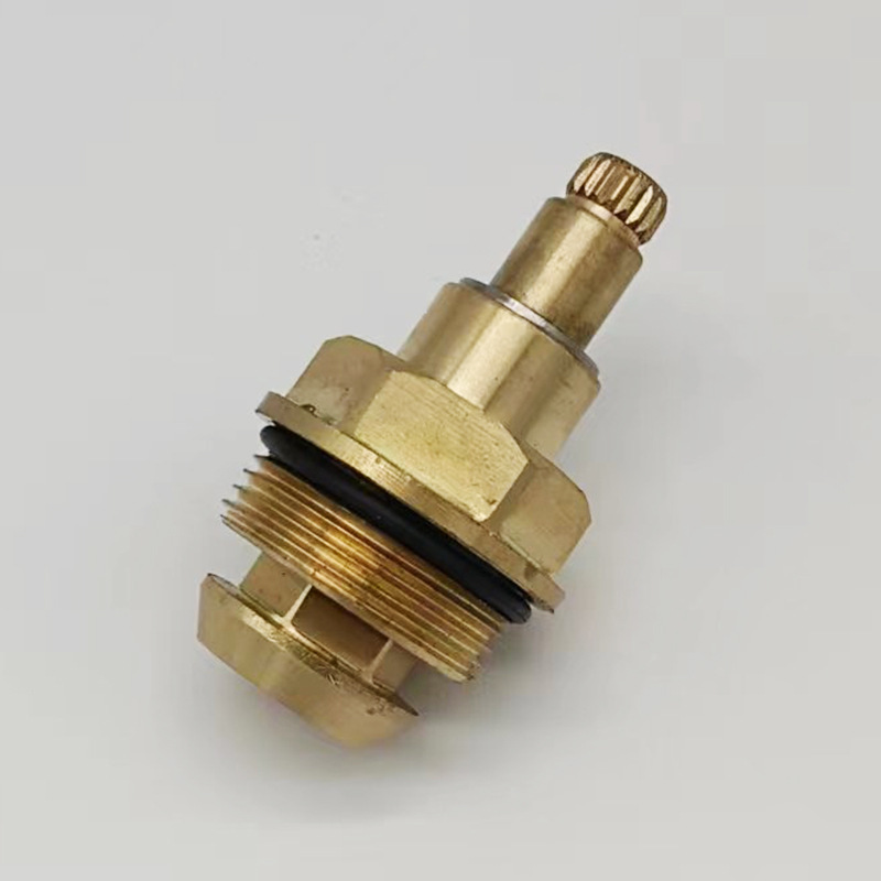 Slow Open Ceramic Plumbing Fitting Faucet Brass Disc Cartridge Stem For Valve Spare Parts