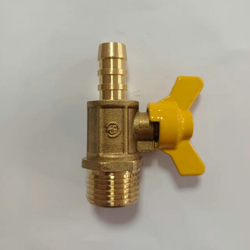 Custom Thread Rockees Brass Gas Ball Valve 8mm Hose Connector Gas Valve Pex To Gas