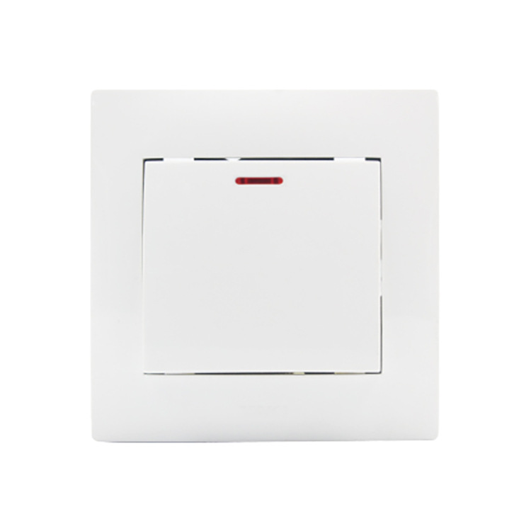 Elegant Design Pc Flame Retardant White Wall Plate Eu Standard European Light Wall Switch Plate