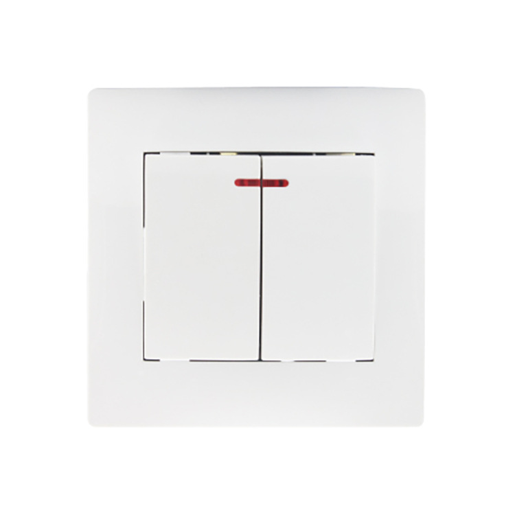 Elegant Design Pc Flame Retardant White Wall Plate Eu Standard European Light Wall Switch Plate