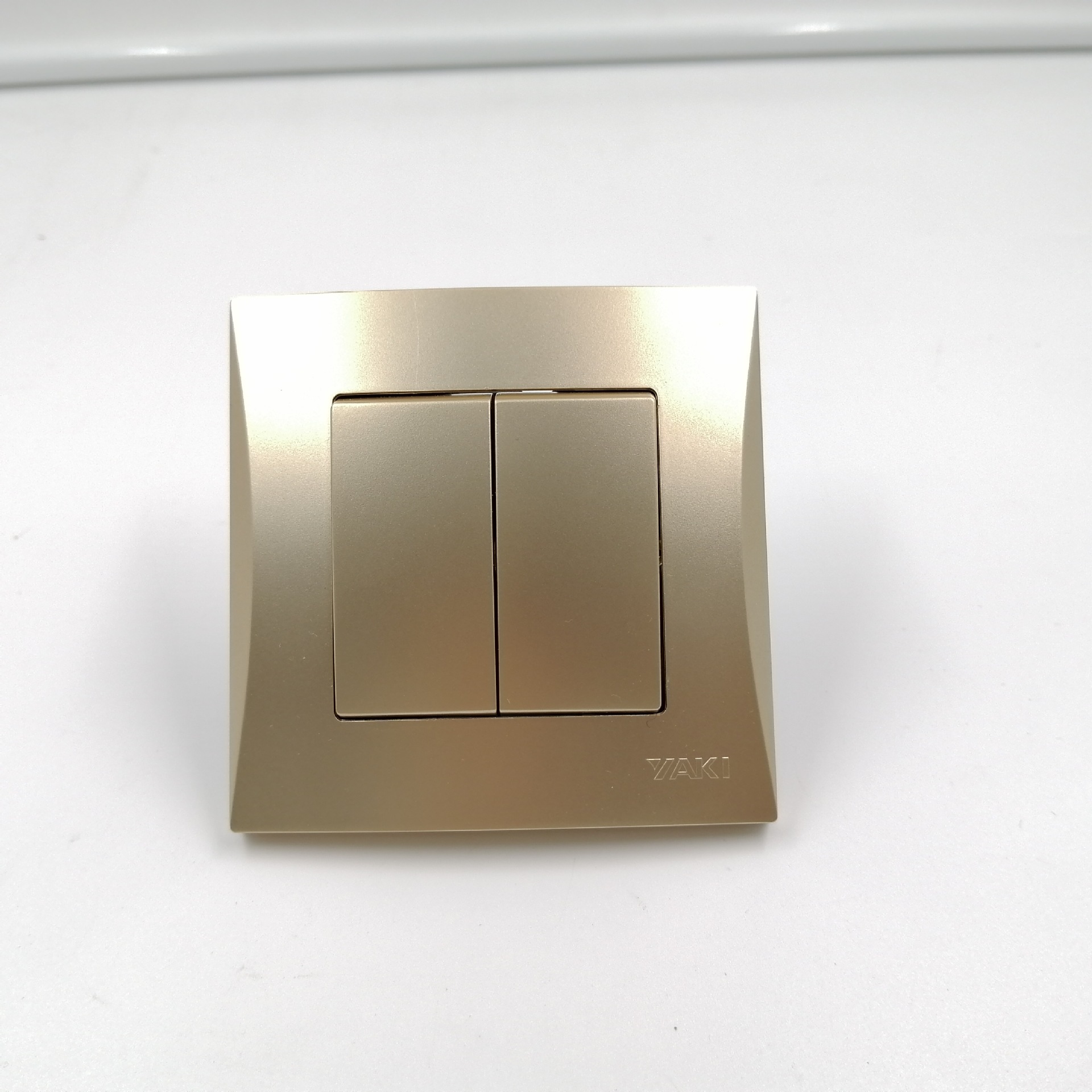 Safety Dual Control Official Independent Europe Golden Wall Light Switch For Home
