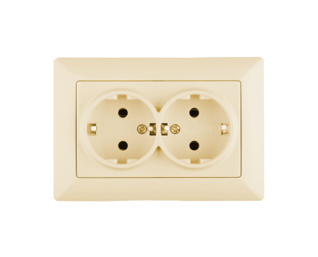 PC Material European 1 gang Modern Wall Plate Light Switch and Socket