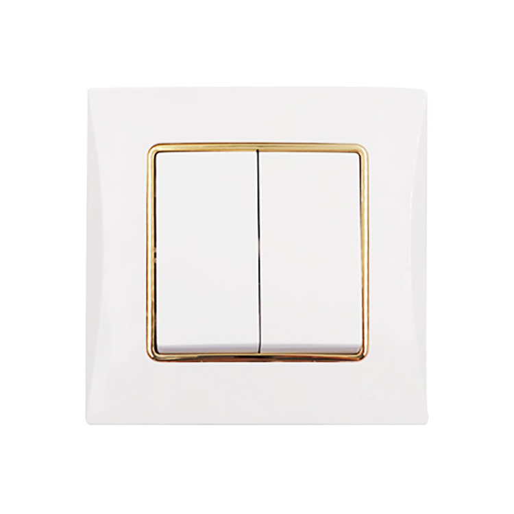 China Electric White Color Luxury Smart European Wall Light Switches Europe