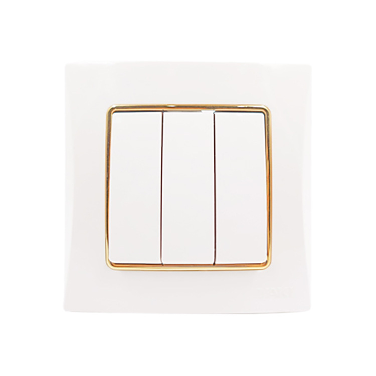 China Electric White Color Luxury Smart European Wall Light Switches Europe