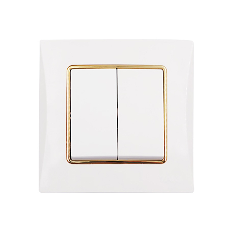 High Quality Decorative Electronic Wall Button 3 Gang 1 Way Switch For Home Hotel
