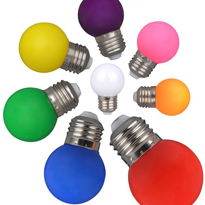 Christmas Festival Chinese Plastic High Brightness Multicolor Red Yellow Green Blue Led Bulb