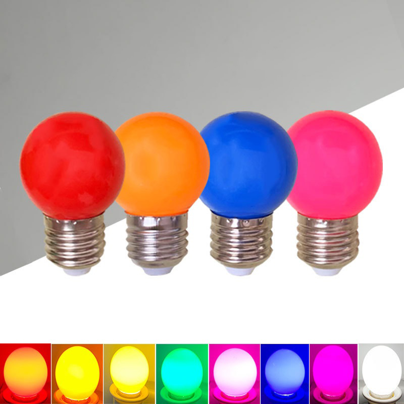 Christmas Festival Chinese Plastic High Brightness Multicolor Red Yellow Green Blue Led Bulb