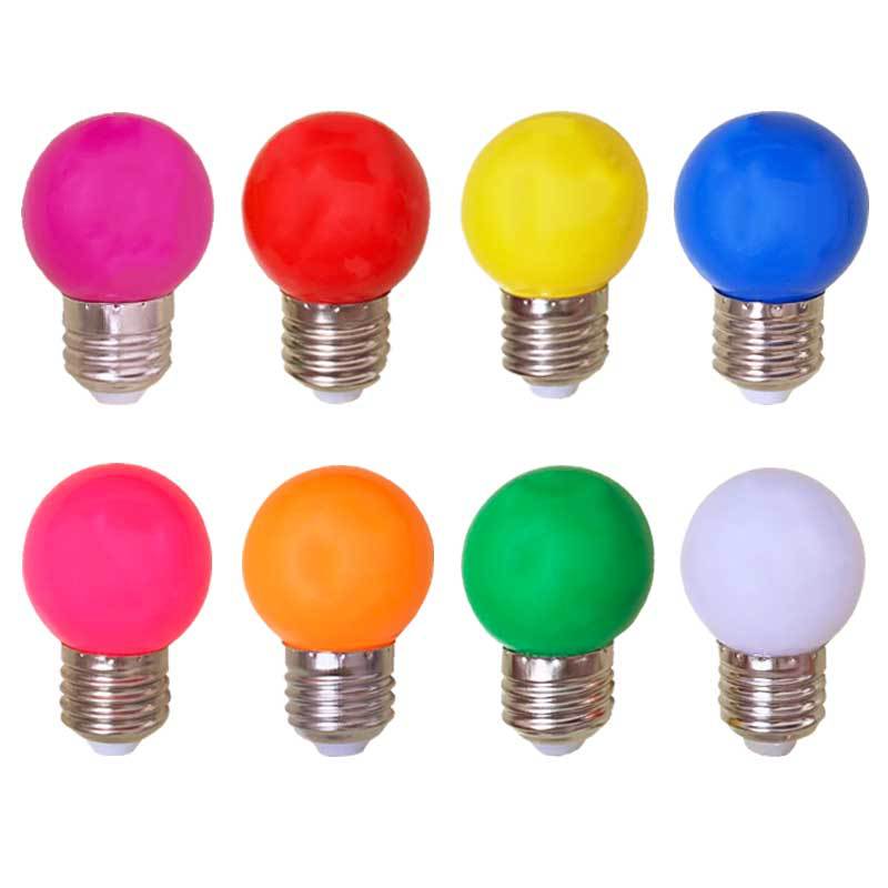 Christmas Festival Chinese Plastic High Brightness Multicolor Red Yellow Green Blue Led Bulb