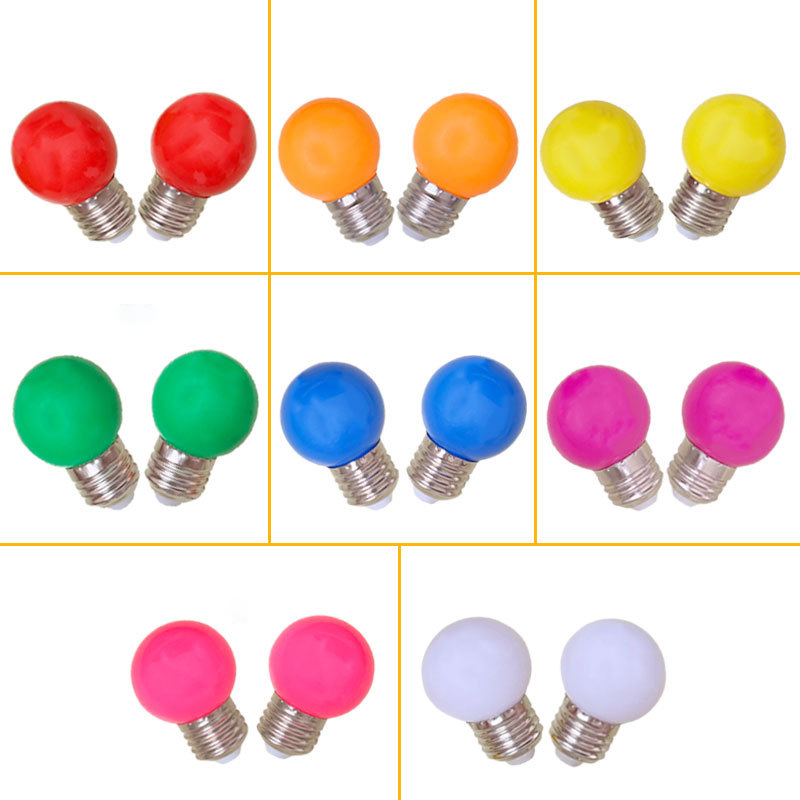 Christmas Festival Chinese Plastic High Brightness Multicolor Red Yellow Green Blue Led Bulb