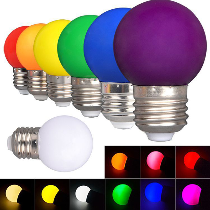 Christmas Festival Chinese Plastic High Brightness Multicolor Red Yellow Green Blue Led Bulb