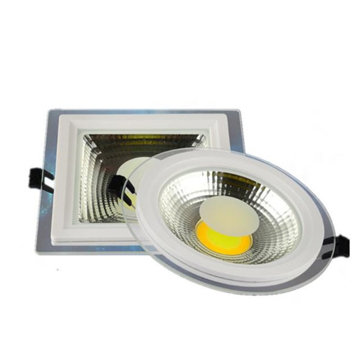 Modern Two Color Temperature 5w 7w 10w 15w 25w Glass Cover Round Led Cob Recessed Lighting Light Fixtures